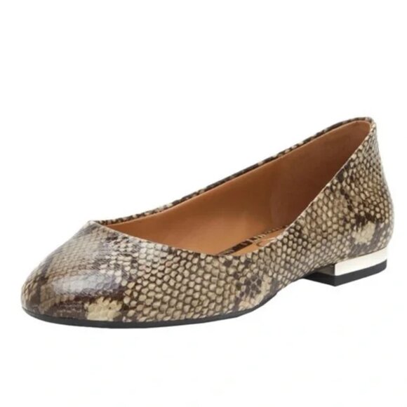 NWOB Jessica Simpson Snake Print Ginly Slip On Round Toe Ballet Flat Size 8M - Picture 3 of 16